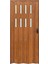 145 x 215 Ceviz Renk Camlı Pvc Akordiyon Katlanır Kapı - Frnakmodel-65 2