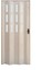 87 x 215 Akçaağaç Renk Camlı Pvc Akordiyon Katlanır Kapı - Frnakmodel-76 2