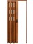 87 x 230 Ceviz Renk Camlı Pvc Akordiyon Katlanır Kapı - Frnakmodel-135 3
