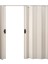 170 x 215 Beyaz Renk Camsız Çift Açılım Pvc Akordiyon Katlanır Kapı - Frnakmodel-148 4