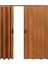 170 x 215 Ceviz Renk Camsız Çift Açılım Pvc Akordiyon Katlanır Kapı - Frnakmodel-150 3