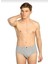 0109 Erkek Pamuklu Penye Slip Külot 6 Lı Gri 1