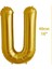 Folyo Harf U Gold Balon 40CM ( 16 Inç ) 1