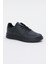 Erkek Siyah Bağcıklı Rahat Taban Günlük Sneaker Ayakkabı 1