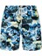 Bonesta Swimwear Shikoo Swimwear Siyah Mavi Çiçek Desenli Bağcıklı Şort Mayo 1