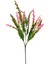 Yapay Çiçek Kıvırcık Saz Pembe 5 Dallı 40*20CM Aradal Garnitür Çiçek 1