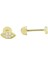 Taşlı Tragus Piercing Altın Küpe KPA.161 1