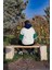 Collection Unisex Beyaz Oversize Baskılı Kapüşonlu Sweatshirt 2