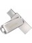 Sandısk Ultra Dual Drive Luxe USB Type-C 256GB USB 3.1 Gen 1 Taşınabilir USB Bellek Gri 1