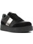 Siyah Deri Ayakkabı Kadın Sneaker 115 20604-1 3