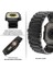 Apple Watch Ultra 49MM Uyumlu Kayış Metal Baklalı Kordon Paslanmaz Çelik Ultra Lüx Kasalı Kordon 2in1 Set Şeffaf Kasa Koruyucu 3