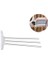 Buffer® Eloksallı 3 Kollu Havlululuk Banyo Duş Havlu Bornoz Askılığı 3