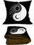 Ying Yang Zodyak Desenli Iç Dolgusu Battaniyeli Araç Içi Opsiyonel Yastık 38X38CM 1