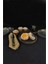 Rexy 6'lı Cam Pasta Tabağı 21 cm Gold Rim - 16578 3