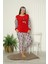 Kadın Cepli Büyük Beden Polar Pijama Takımı 02159 2