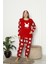 Kadın Cepli Kalın Polar Pijama Takımı 2139 1