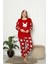 Kadın Cepli Kalın Polar Pijama Takımı 2139 2