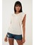 % 100 Pamuklu Bisiklet Yaka Kolsuz T Shirt Bayan T Shirt 5864019 2