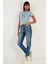 Brooklyn Baskılı Bisiklet Yaka Dar Kesim T Shirt Bayan T Shirt 5864581 2