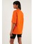 Pamuklu Oversize Bisiklet Yaka T Shirt Bayan T Shirt 5864562 5