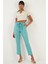 Slim Fit Polo V Yaka Crop Bluz Bayan Bluz 5865035 4