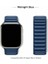 Apple Watch 2/3/4/5/6/7/8/se/ultra 42MM 44MM 45MM 49MM Mıknatıslı Deri Baklalı Kordon 1