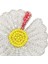 Rhinestones Bead Daisy Aplike Yama 7.5 7.5cm Beyaz (Yurt Dışından) 5