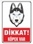 Uyarı ve Yönlendirme Levhaları " Dikkat Köpek VAR"25X35 cm Metal 1
