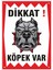 Uyarı ve Yönlendirme Levhaları " Dikkat Köpek VAR"25X35 cm Metal 1