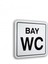 Pvc Elegan Yazı Bay Wc 12X12CM 1