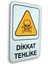 Pano Pvc Uyarıcı Levha Dikkat Tehlike 16*24 cm 1