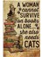 Ahşap Vintage Tablo " She Also Needs Cats" Ahşap Mdf 25X35CM 1