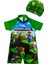 Erkek Çocuk Minecraft Alex Baskı Desen Çok Renkli Tam Vücut Şortlu Bone Mayo 1