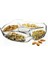 Cam 5 Bölmeli Servis Sunum Tabağı Çerezlik Kahvaltılık 25CM 10467 1