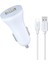 C44T Araç Şarj Aleti ve Type-C Kablo Set 5V 2.0A 1