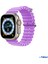 42-49MM Yeni Nesil Apple Uyumlu Akıllı Saat Kordonu Silikon Mor 3