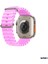 42-49MM Yeni Nesil Apple Uyumlu Akıllı Saat Kordonu Silikon Lila 3