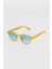 Todie Dikdörtgen Güneş Gözlüğü - Sarı Çerçeve Mavi Cam 3