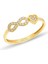 Sonsuzluk Kalp Çıtır Altın Yüzük CGKYZK0067 1