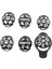 1 Set 6 Pcs Golf Astar İşaretleyici Şablonu Çizim Hizalama Aracı Gri (Yurt Dışından) 4