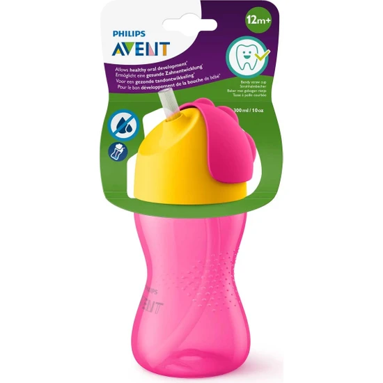 Philips Avent Philips Philips Avent Pipetli Bardak +12 Ay 300 ml - Pembe