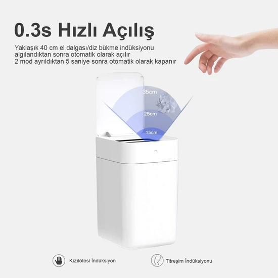 Neutron T1 Tam Otomatik Akıllı Çöp Kovası