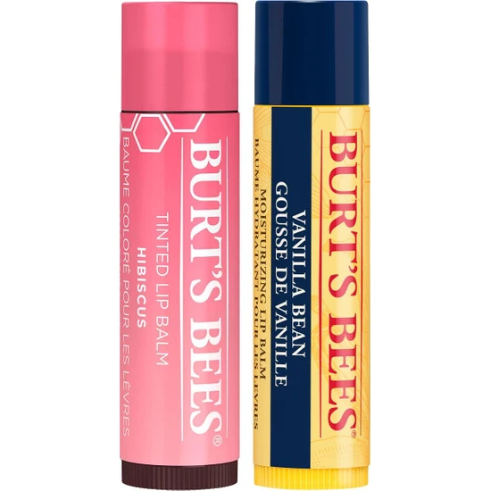 Burts Bees Renkli Dudak Bakımı Gül Kurusu - Tinted Lip Balm Hibiscus+Vanilla Lip Balm