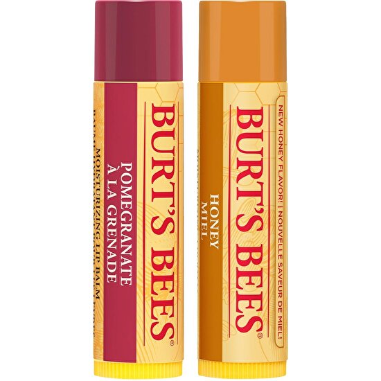 Burts Bees Nar Aromalı Dudak Bakım Kremi -Pomegranate Lip Balm Blister+Honey Lip Balm