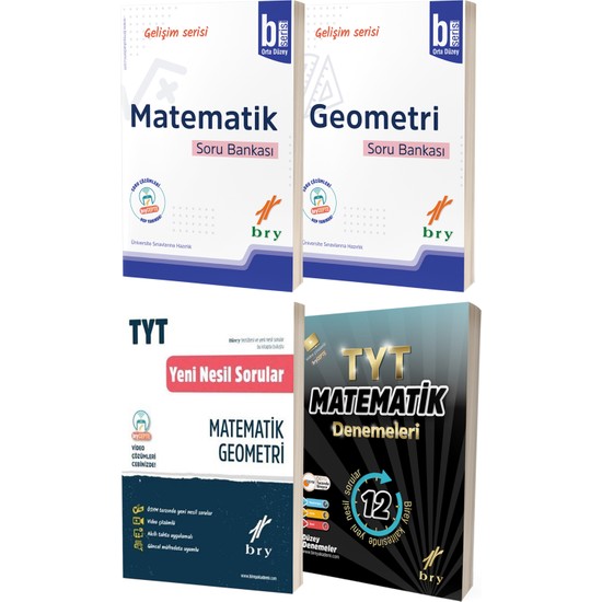 Bry Birey Eğitim Yayınları TYT AYT Matematik Geometri B Soru Kitabı