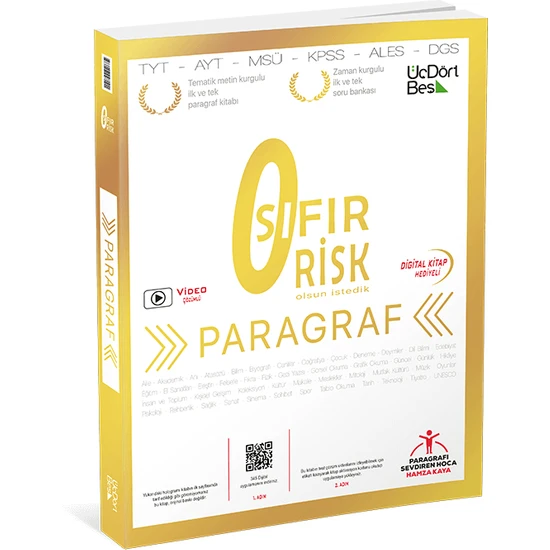 ÜçDörtBeş Yayınları  Sıfır Risk Paragraf