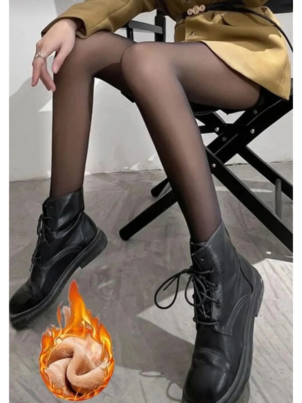 Kadın Termal Ten Rengi Külotlu Çorap Ince Külotlu Çorap Siyah 4175280887