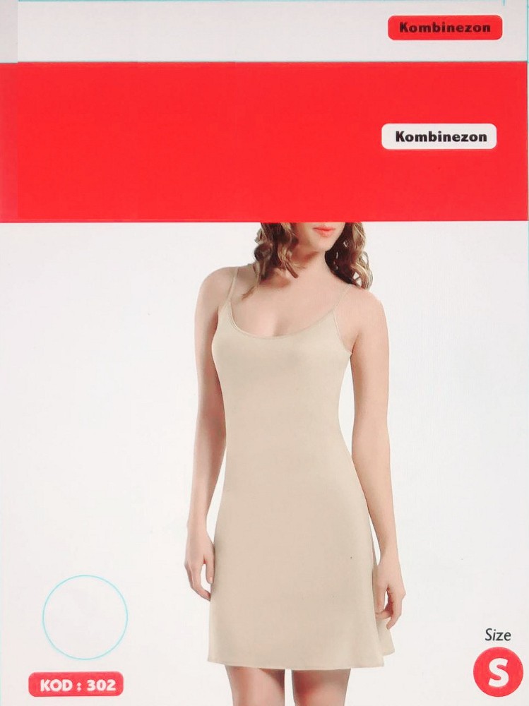 Q-En Kadın Kombinezon- Kod 302-2303, Xl, Bej