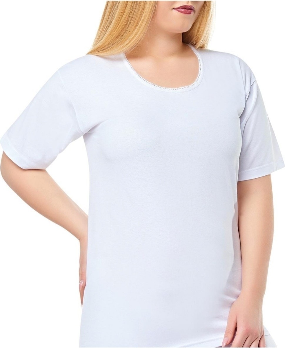 Seher Yıldızı 0011 Seher Yıldızı Kadın Yarım Kollu Atlet 12 Li Beyaz