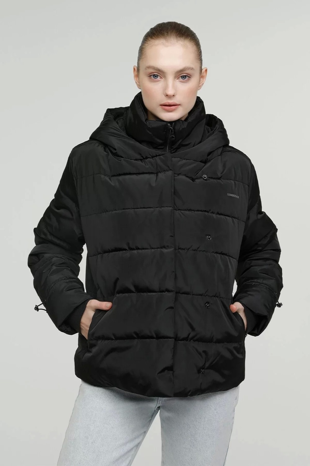 Lumberjack SN71 Short Karina Coat Bayan Mont - Siyah
